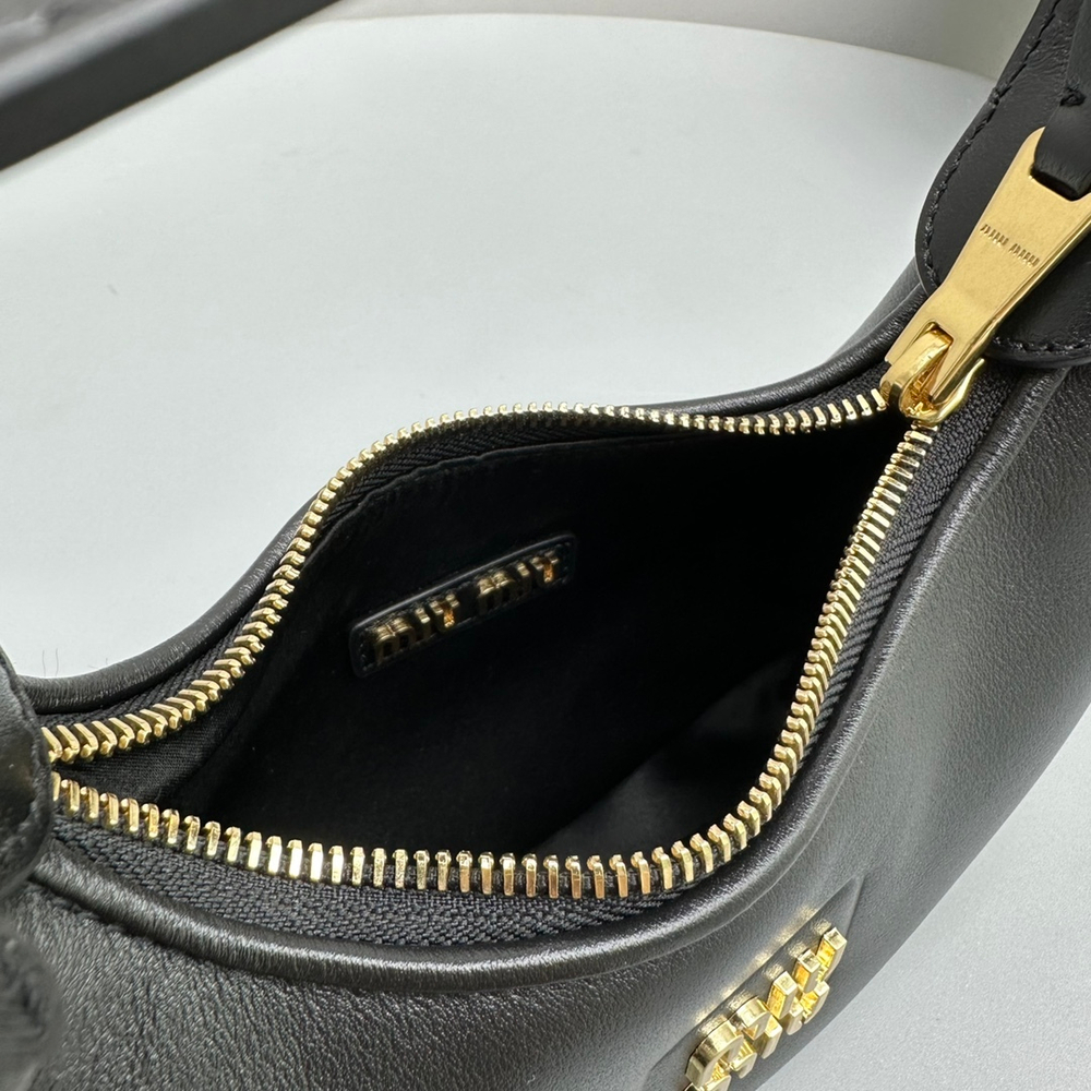 Leather Hobo Bag 17 cm