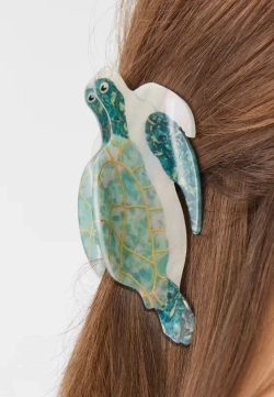 STRADIVARIUS Заколка для волос "Черепашка", зеленый