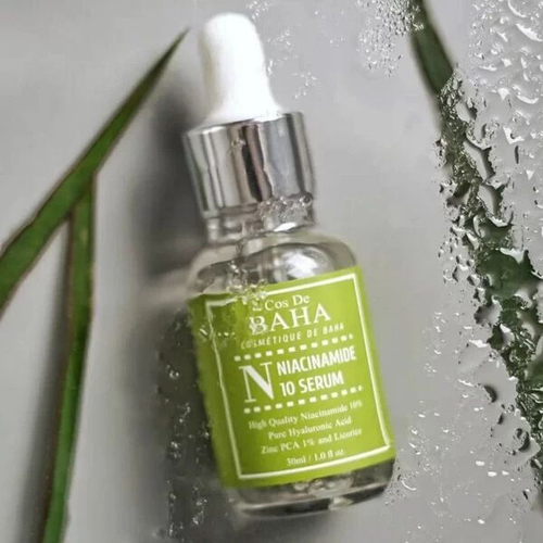 Противовоспалительная сыворотка для жирной кожи Cos de Baha N Niacinamide 10 Serum, 30мл