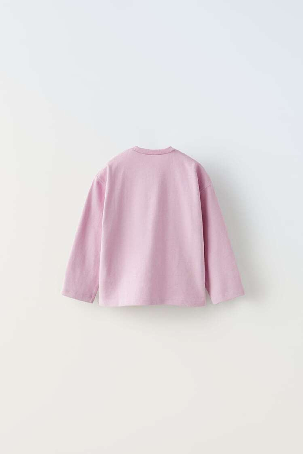 ZARA ФУТБОЛКА С БЛЕСТЯЩЕЙ НАДПИСЬЮ, РОЗОВЫЙ