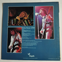 Винтажная виниловая пластинка LP Robin Trower Live (Japan 1976) (No Obi)