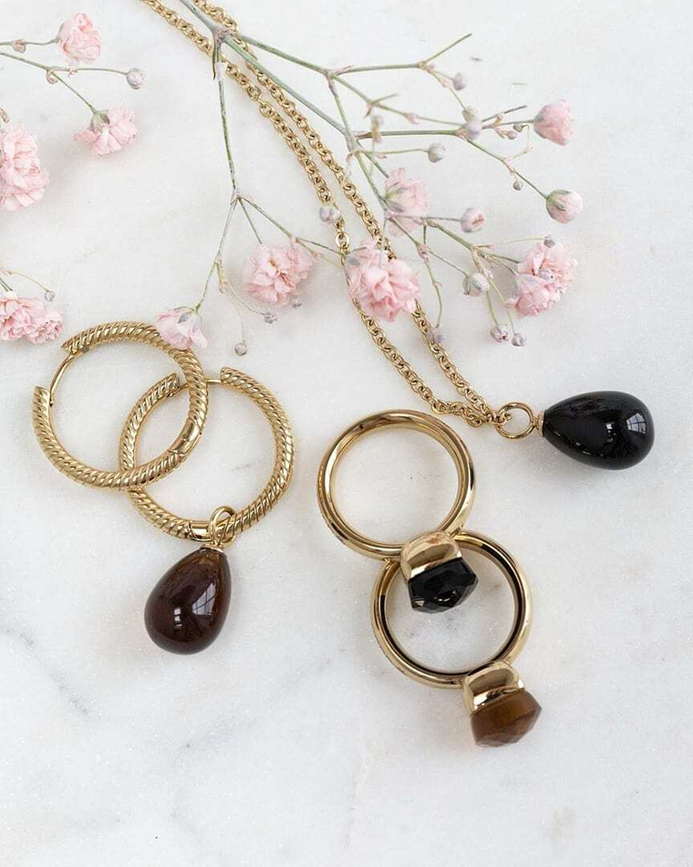 Кольцо Qudo Firenze smoked topaz 17.8 мм 610766/17.8 BR/RG