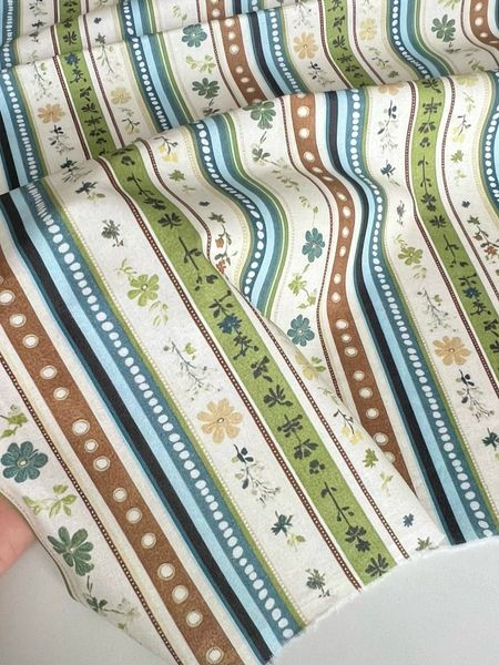 ПОЛОСКИ НЕЖНЫЕ ЦВЕТЫ, 100% хлопок 7