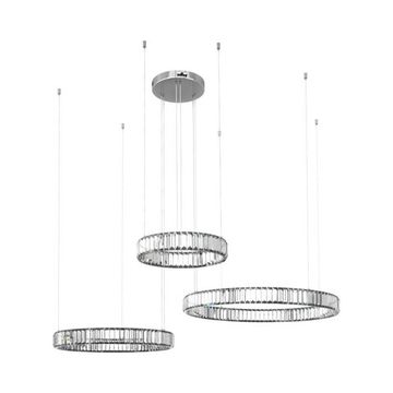 Подвесной светильник LED 129W 3000К 10135/3 Chrome хром Crystal ring LOFT IT