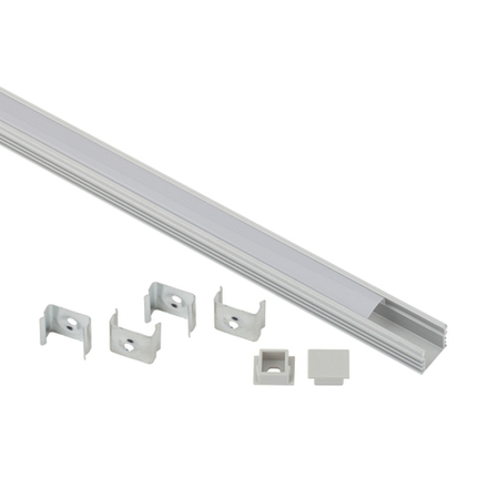 Комплект с накладным анодированным профилем ЭРА 1612 16х12мм, 2м CAB261