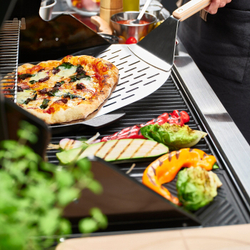 IKEA GRILLTIDER  (ИКЕА ГРИЛЛТИДЕР)  -  Разрыхлитель для пиццы, нержавеющая сталь/бук, 57 см