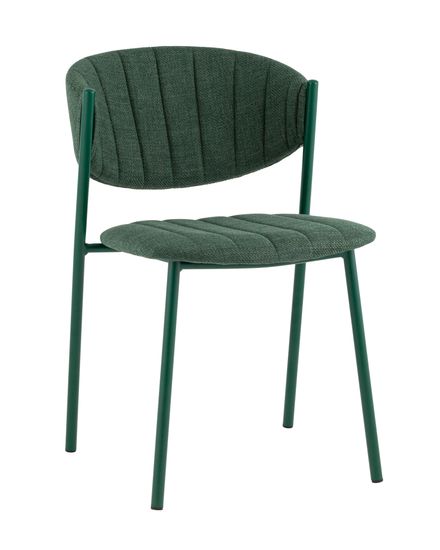 Стул Харпер ткань рогожка зеленый каркас зеленый полуглянцевый муар