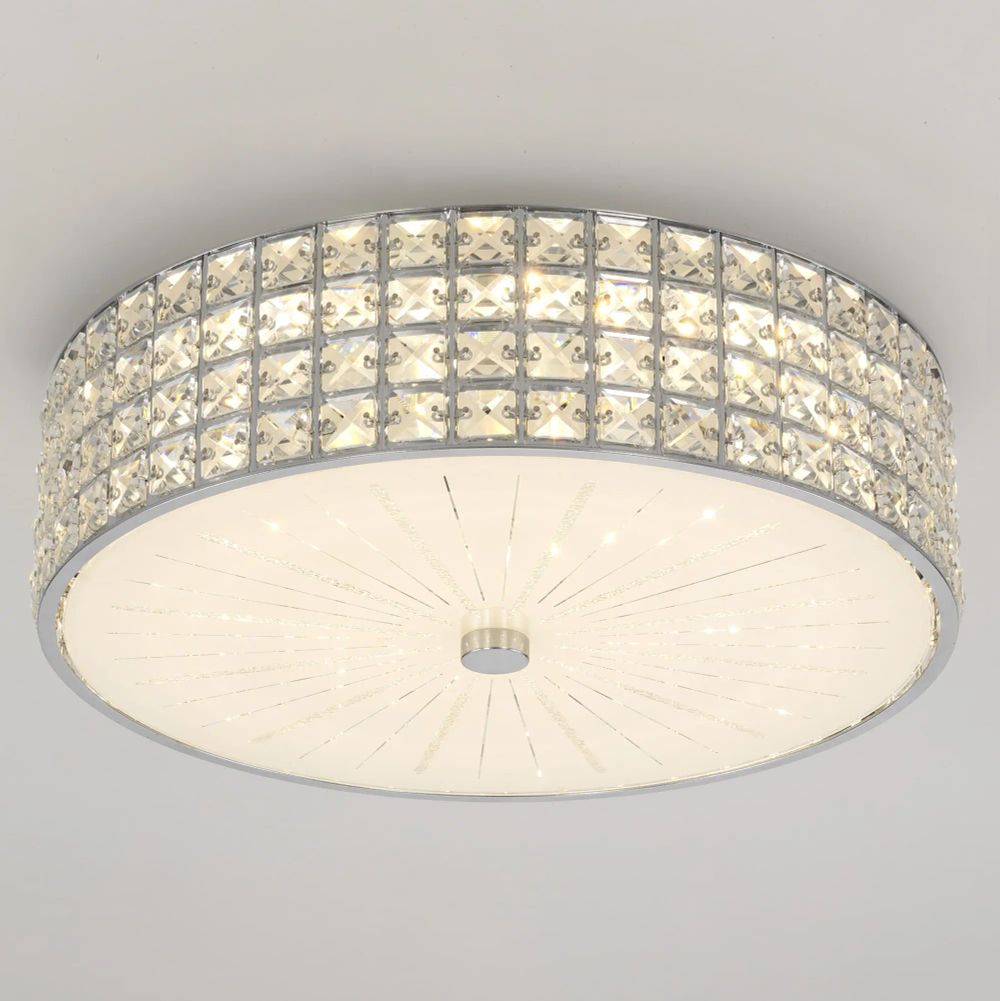 Citilux Портал CL32415G1 LED RGB Люстра хрустальная с пультом Хром