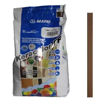 Mapei Keracolor FF № 144 затирка для швов Шоколадный 5кг