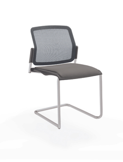 Movie стул на кантилевере со спинкой-сеткой