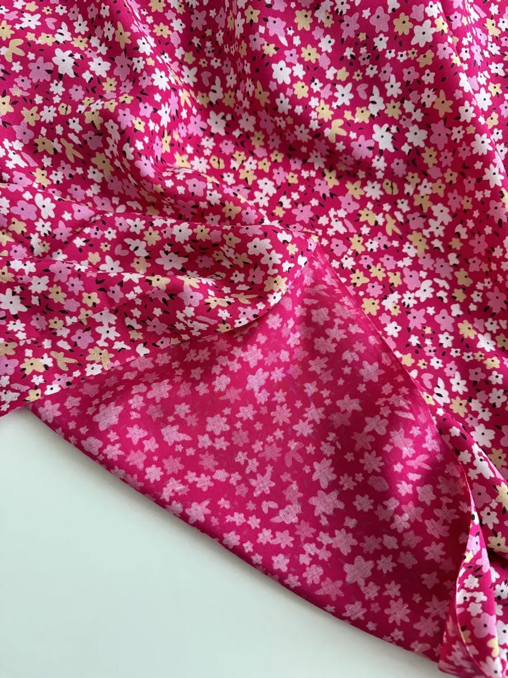 Ткань штапель для шитья 3 м плательная вискоза