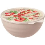 МИСКА С КРЫШКОЙ С ДЕКОРОМ WAVE 2,8Л (Бежевый)