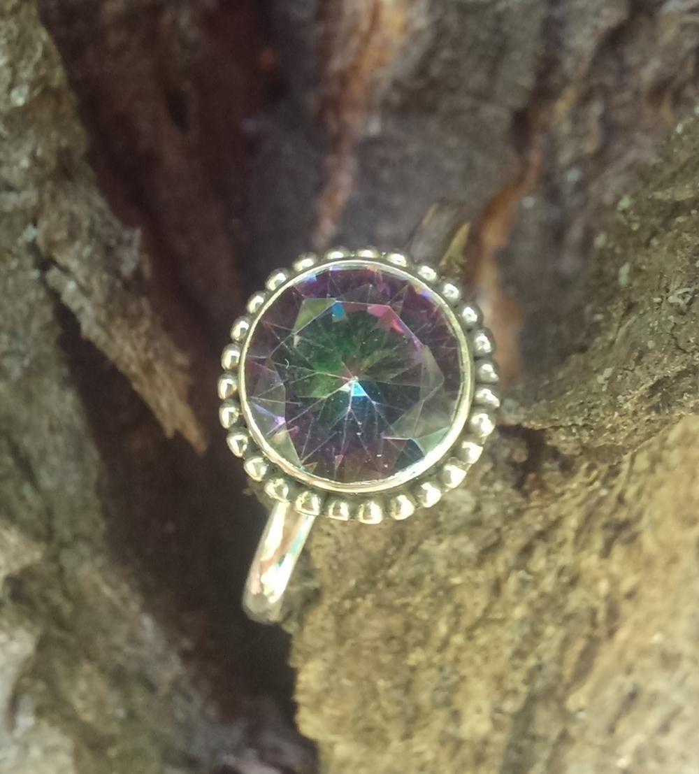 Кольцо МИСТИК, серебро/мистический кварц