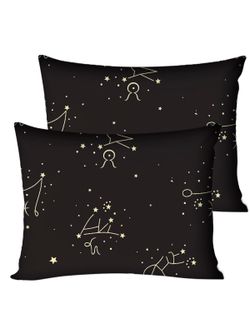 Постельное белье Полисатин Мечта "Созвездие" 2-спальное Наволочка 50х70 см 2 шт Простынь на резинке 160x200 см Пододеяльник 175x215 см