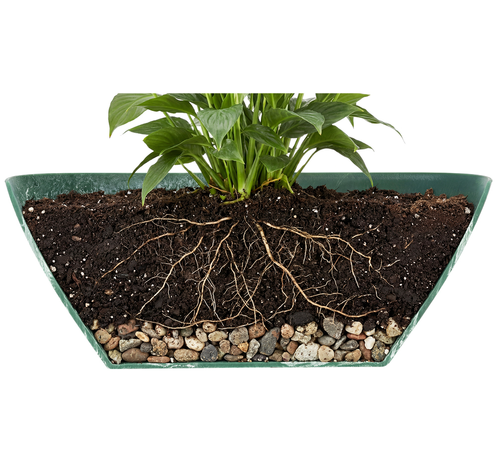 Кашпо МИКРИТ овальное 3,4 л 35,5*17*13см М3109