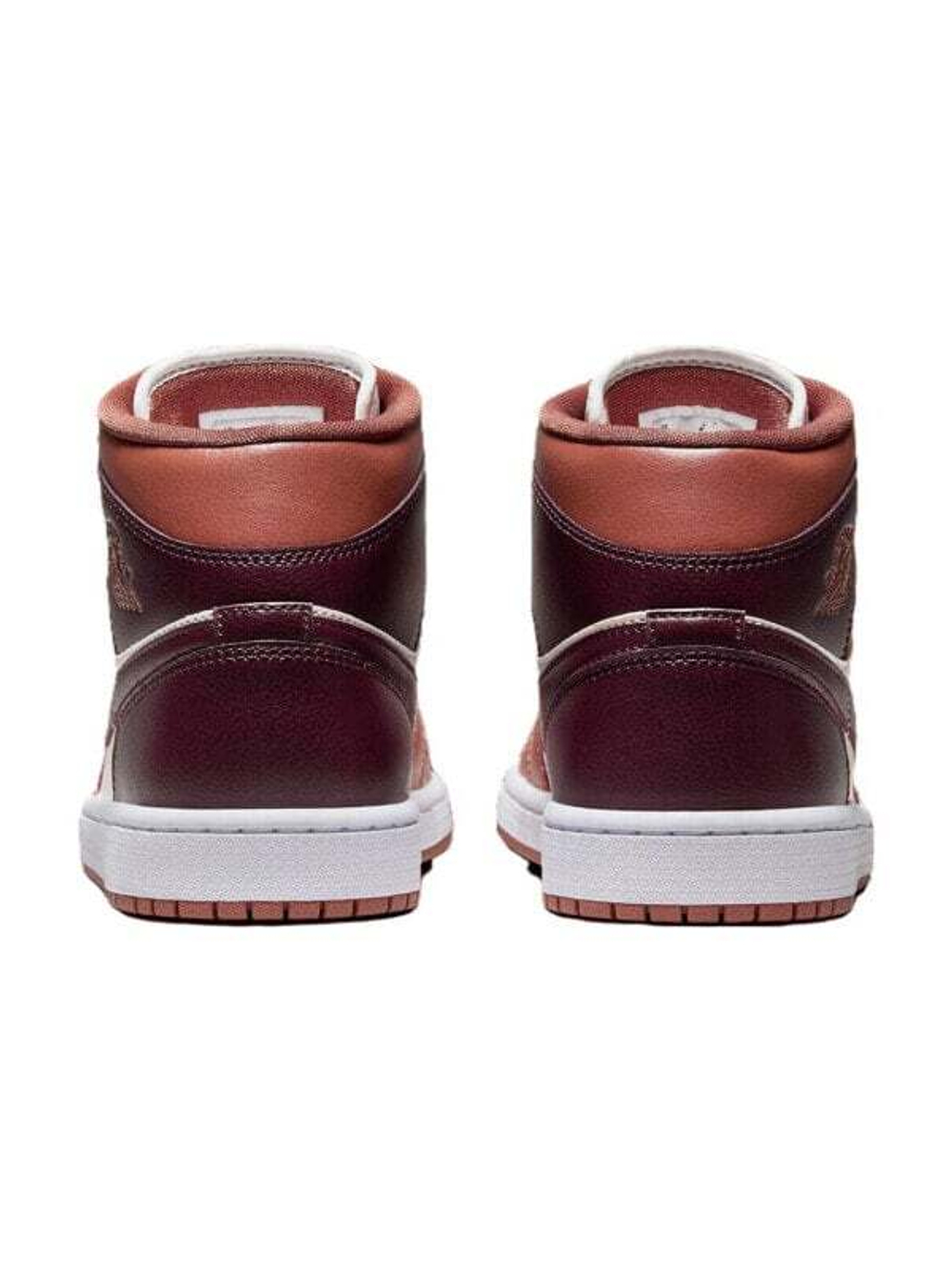 Кроссовки Jordan 1 Mid 'Dusty Peach Night Maroon' Women's