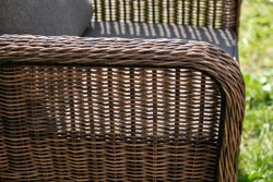 "Гляссе" лаунж-зона из искусственного ротанга, цвет коричневый