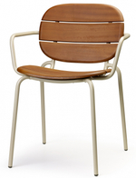 Кресло деревянное Scab Design Si-Si Wood, тортора, красное дерево