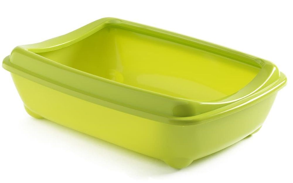 Moderna туалет-лоток Arist-o-tray M c бортом 43x30x12h см, желтый