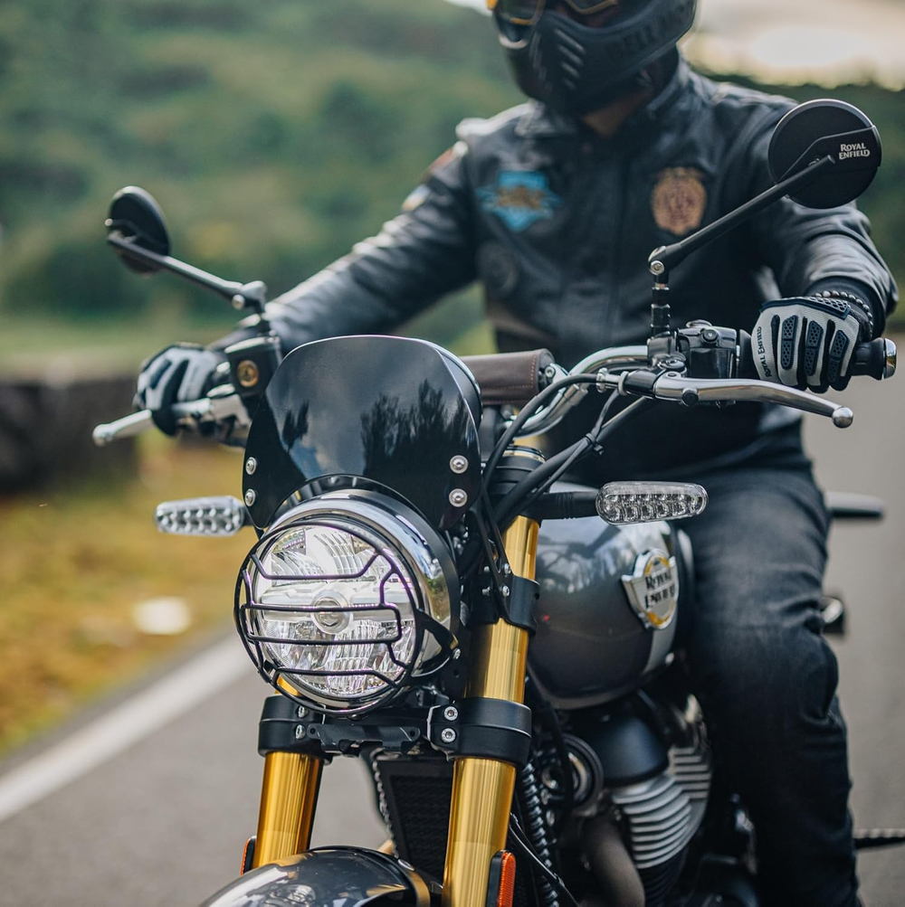 Стекло ветровое Royal Enfield, цвет - черный, арт. 1990530