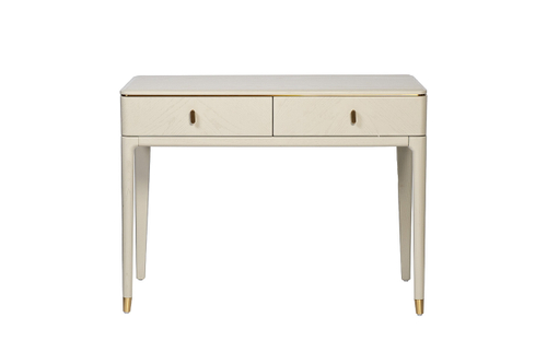 KFG137 Консоль 2 ящика белый шпон 100*45*75