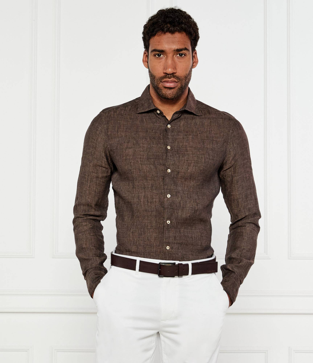 Льняная рубашка Stenstr\u00f6ms - коричневый(774721 7970)