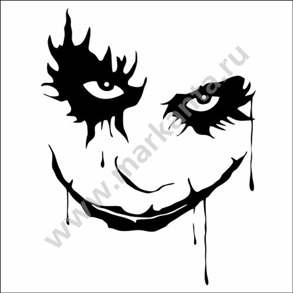 Авто мото наклейка "Джокер"