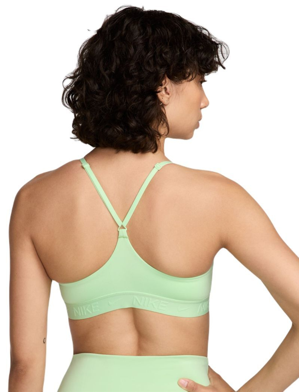 Теннисный бюстгальтер Nike Indy Light Support Padded Adjustable Sports Bra - vapor green/vapor green - Mint Green