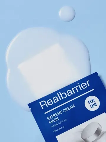 Real Barrier Ламеллярная восстанавливающая тканевая маска с керамидами Extreme Cream Mask 27 мл