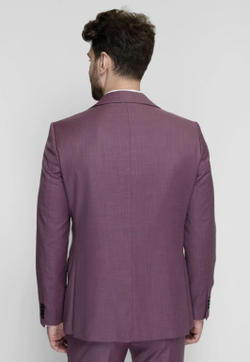 Мужской классический костюм (фиолетовый) В68