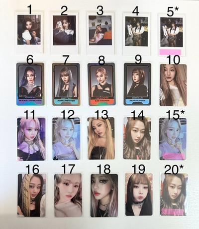 Фотокарты aespa - Girls (альбомные)