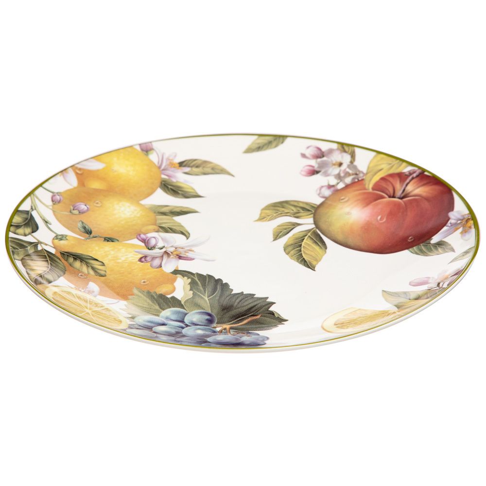 НАБОР ТАРЕЛОК ЗАКУСОЧНЫХ LEFARD "ФРУКТЫ" 2 ШТ. 20,5 СМ (КОР=24НАБ.)