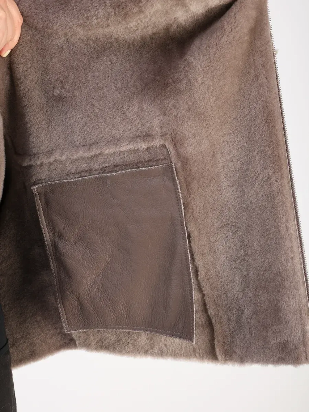 Дубленка зимняя натуральная оверсайз больших размеров