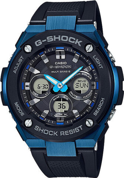 Японские наручные часы Casio G-SHOCK GST-W300G-1A2 с хронографом