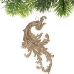 Подвеска «Зимние узоры» 7*13 см, темное золото