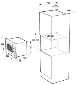 Встраиваемая микроволновая печь Gorenje BM235CLI