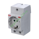 Розетка щитовая на дин-рейку ABB M1173 2Р+N 16A 2,5 модуля 2CSM110000R0701