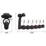 Черная насадка для двойной стимуляции Hercules Penis Sheath III - 15,3 см. (Цвет: черный)