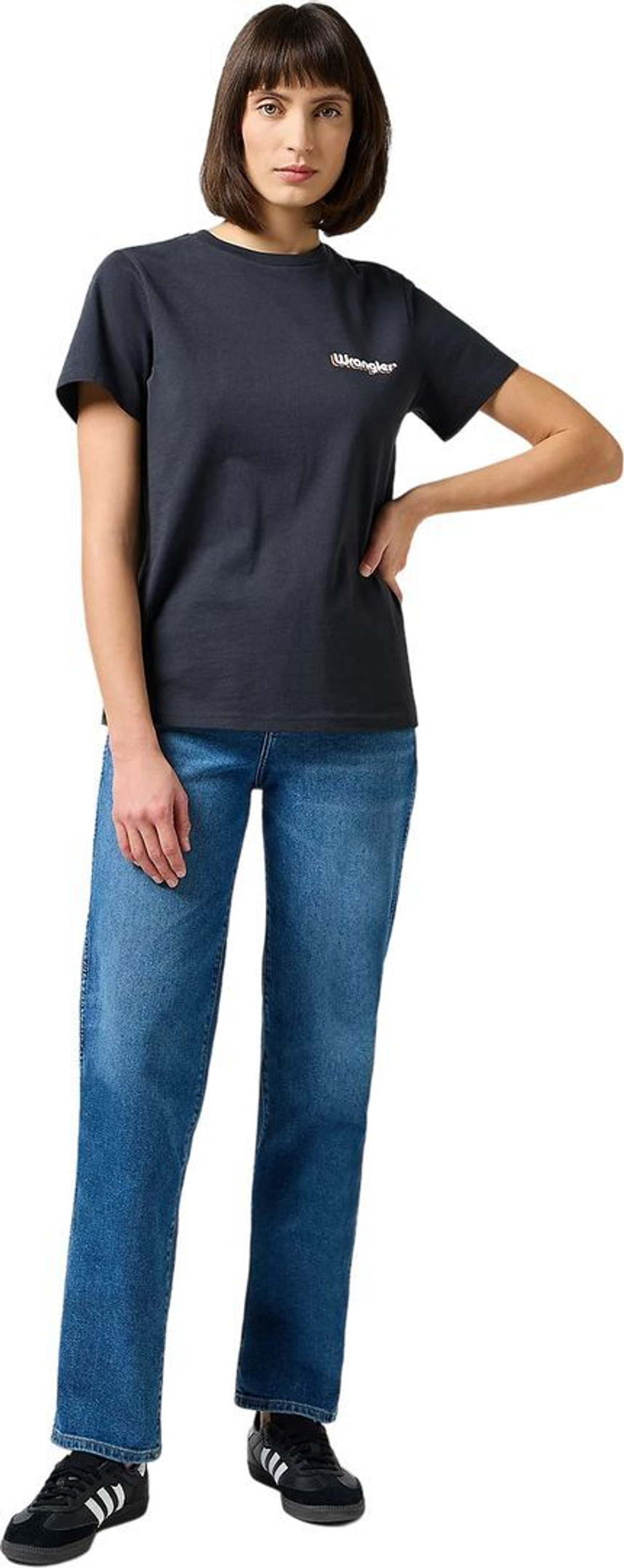 Джинсы Wrangler MOM STRAIGHT STRIDE синий
