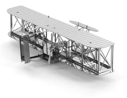 Металлическая сборная 3D модель "Самолет Братьев Райт"