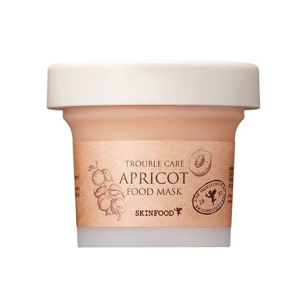Skinfood Apricot Food Mask маска для лица успокаивающая для проблемной и жирной кожи с абрикосом и каолином