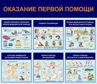 Информационный стенд "Оказание первой помощи"