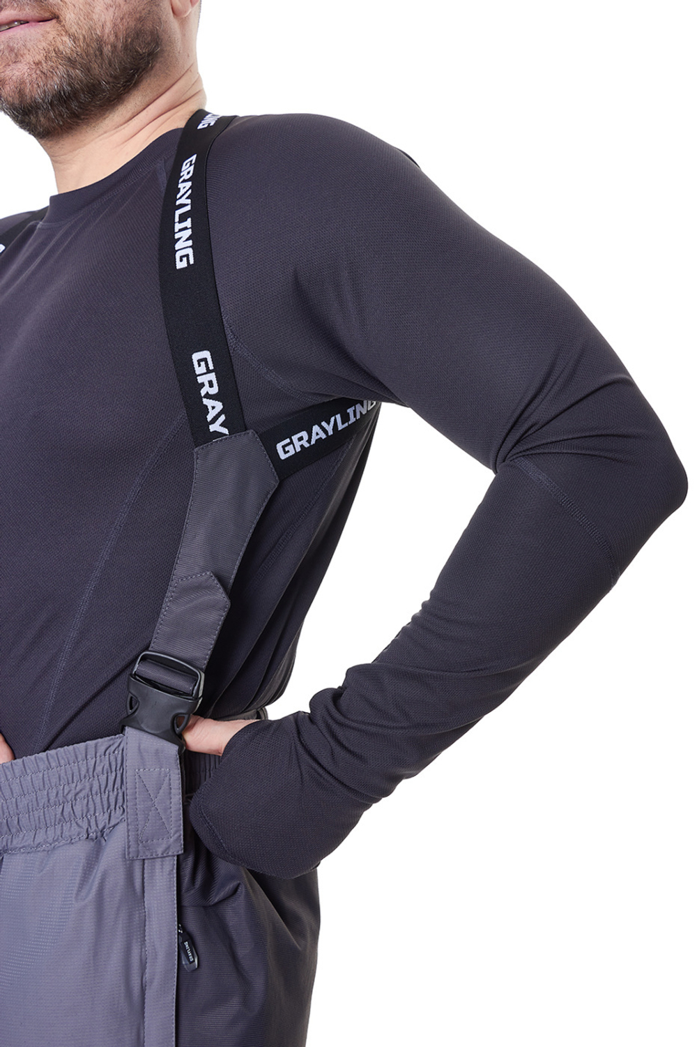 Демисезонный мужской костюм Grayling Скат Осень (Таслан) Cерый