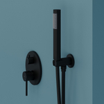 Душевой комплект Sancos Select встраиваемый для душа, цвет черный матовый