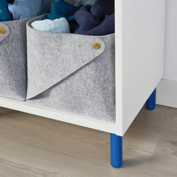 IKEA LÄTTHET  (ИКЕА ЛÄТТХЕТ)  -  Ножка, синий/металлический, 11 см