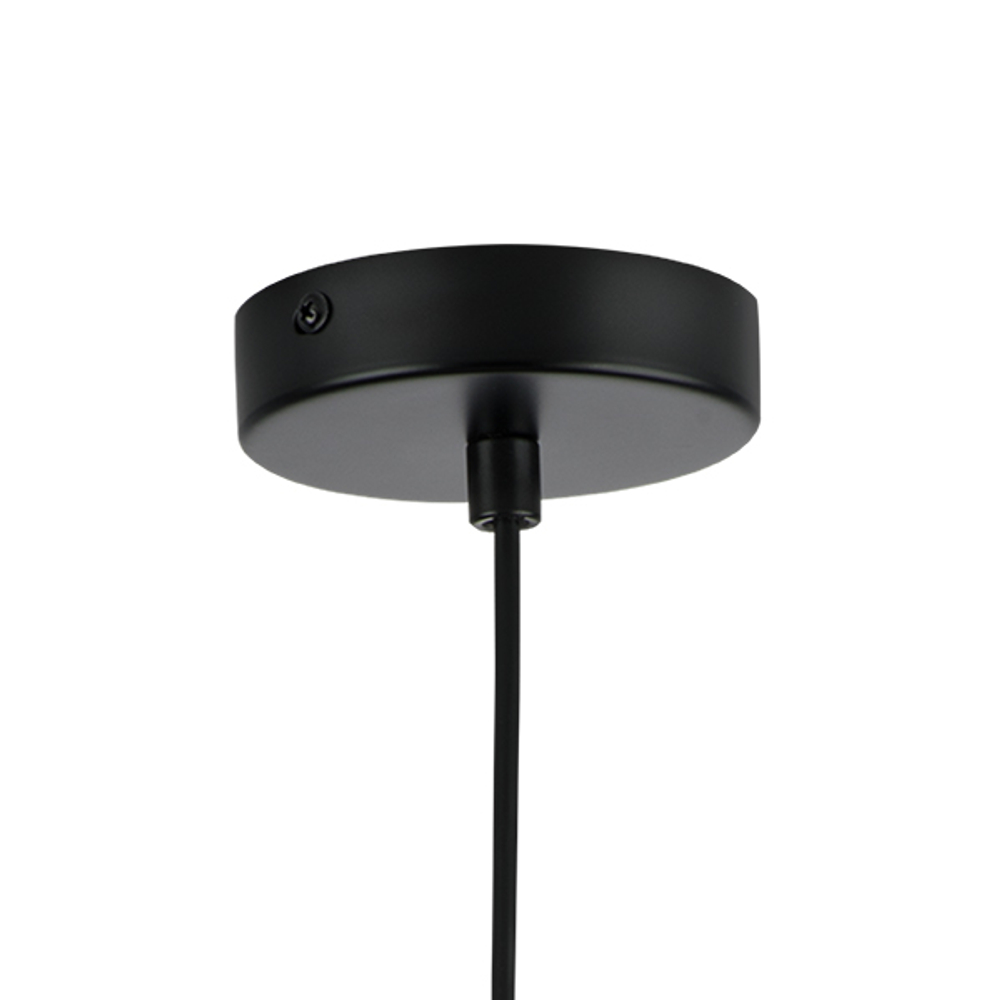 690117 Подвес RAMO 1х40W E27 ЧЕРНЫЙ МАТОВЫЙ/БЕЛЫЙ