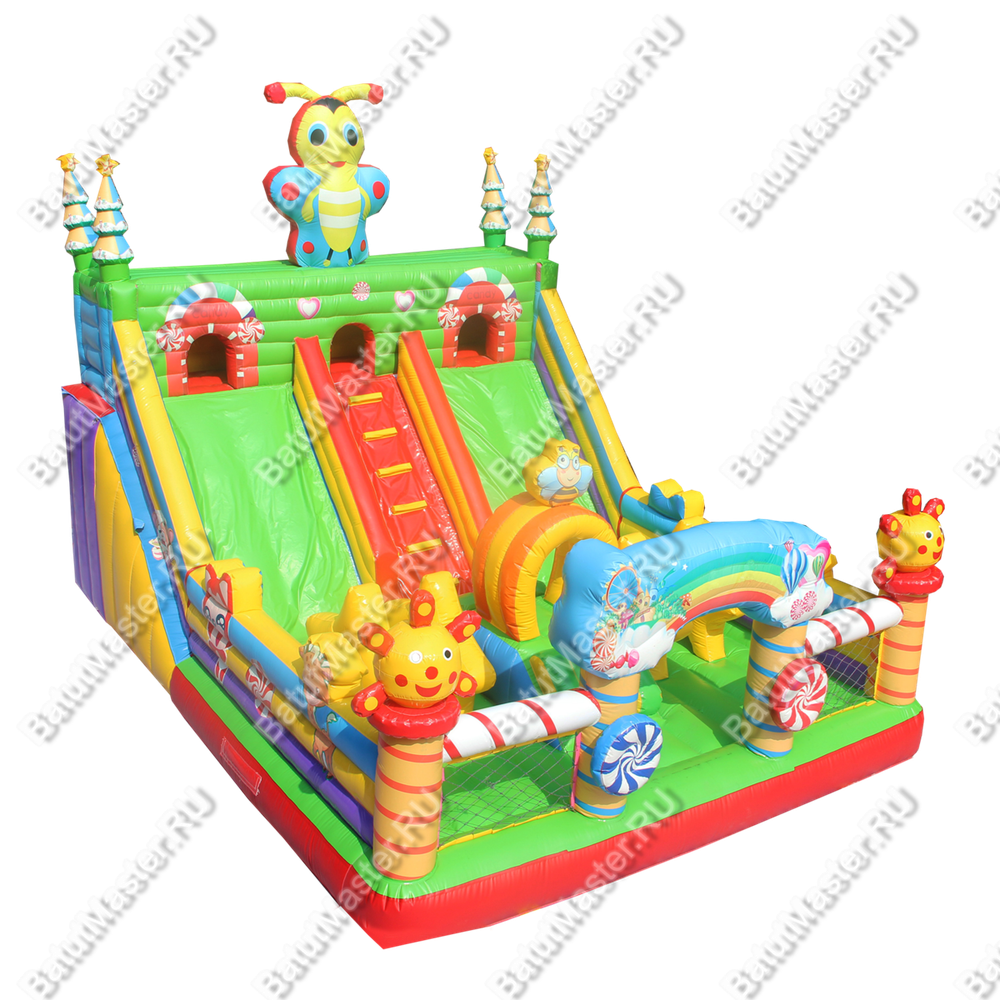 Надувной батут "Пчелиный дом", 8*6*6 м