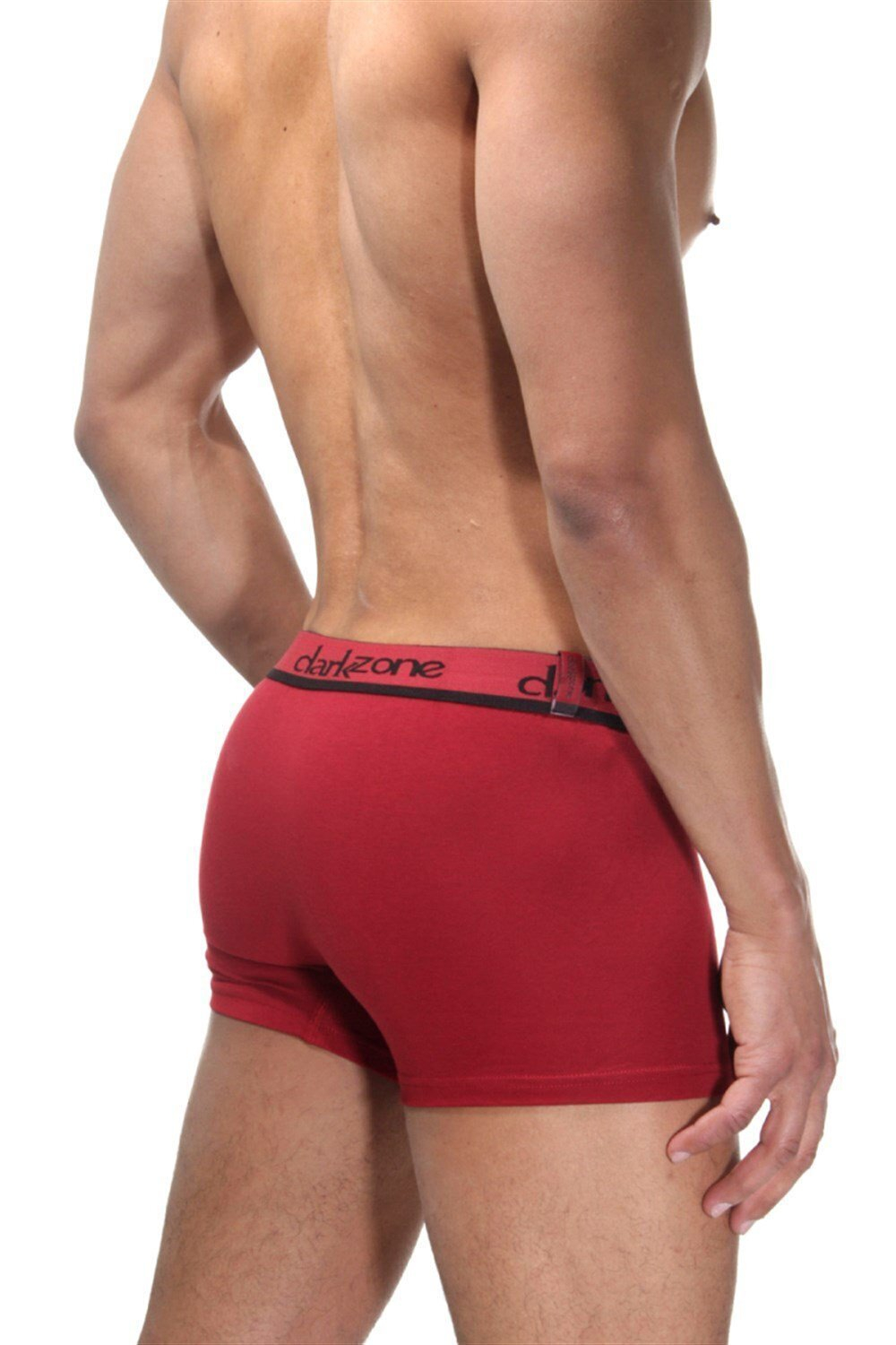 Бордовые хлопковые мужские трусы-боксеры (Размер: XL) (Цвет: бордовый)