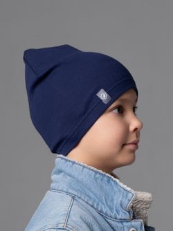 Шапка трикотажная однослойная (Синий) ЛАЙТ