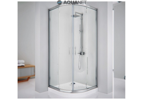Душевой уголок 90x90см.  Aquanet Alfa 909-12, прозрачное стекло, профиль хром, без поддона